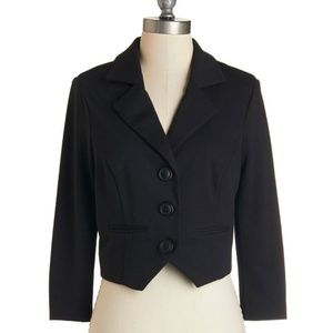 Modcloth Cropped Black Blazer